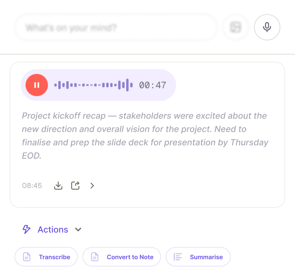 Talk to it feature preview
