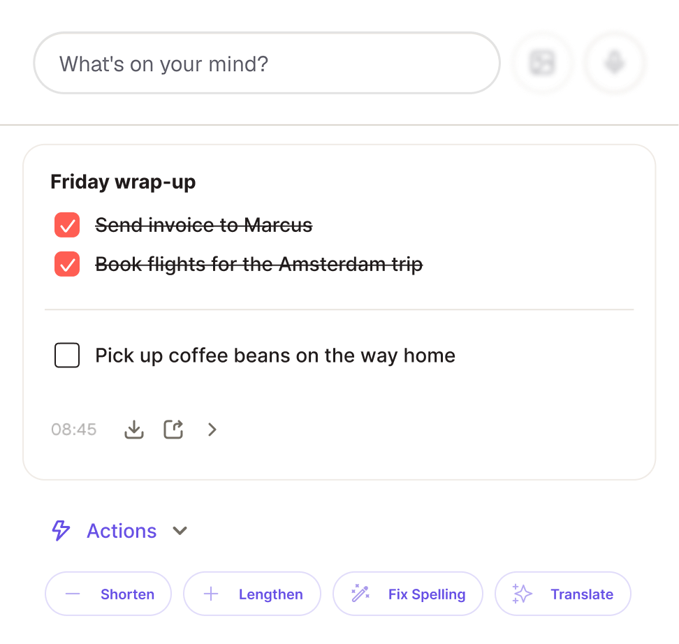 Write it feature preview